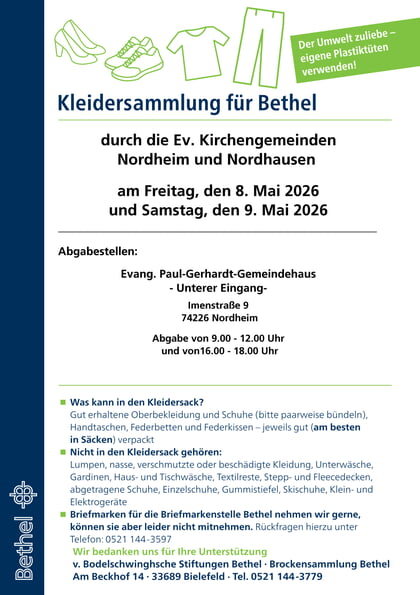 Kleidersammlung Bethel