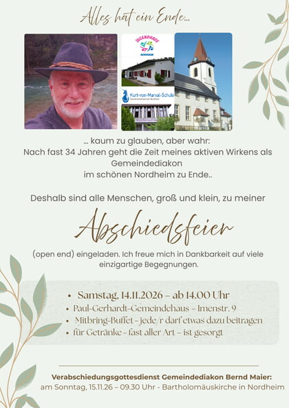 Abschied Diakon Bernd Maier