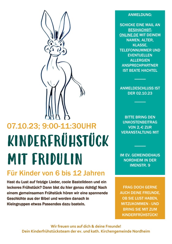 Kinderfrühstück mit Fridulin