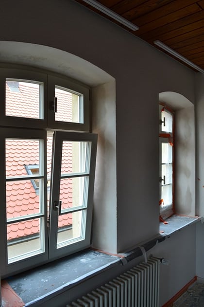 Die Fenster sind ausgetauscht.