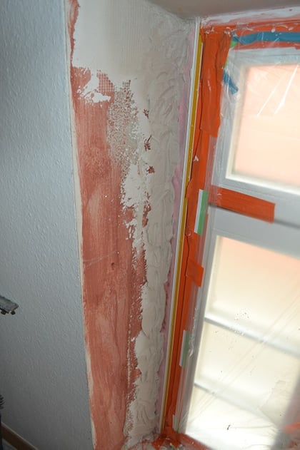 Jetzt sind die Fenster ein geputzt.