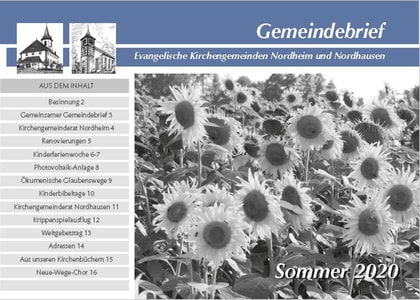 Gemeindebrief Sommer 2020