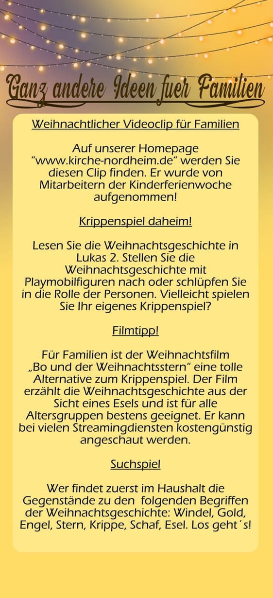 Nordheim - Weihnachtsflyer