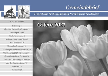 Gemeindebrief Ostern 2021