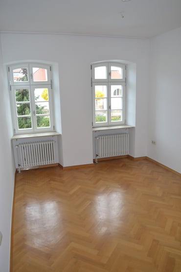 Zimmer 4 (Kinderzimmer oder Arbeitszimmer) mit Blick Richtung Norden zur Bartholomäuskirche