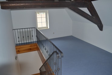 Freier Platz vor der Dachgeschosswohnung